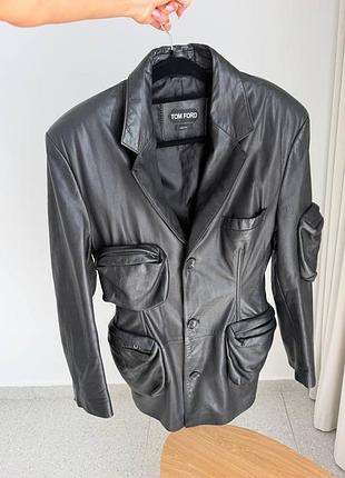 Шкіряний піджак tom ford