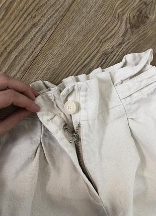 Брюки джинси для дівчаток zara білі 3