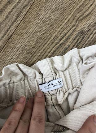 Брюки джинси для дівчаток zara білі 4