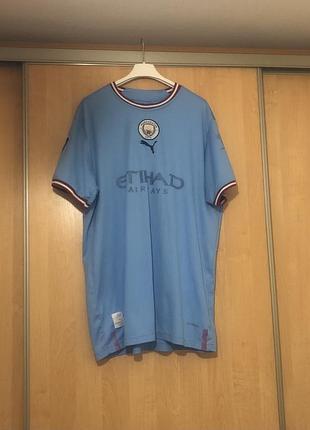 Футбольна футболка puma dry fc manchester city 9 haaland/манчесстер ситі холанд xl-xxl пума