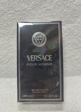 Чоловіча туалетна вода versace pour homme об'ємом 100 мл