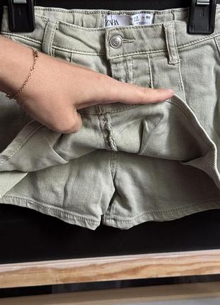 Джинсова спідниця шортами zara 98р 3