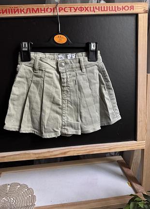 Джинсова спідниця шортами zara 98р