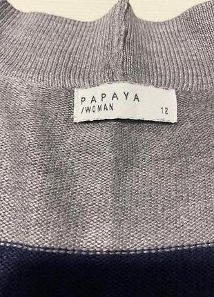 Кардиган накидка у смужку 6