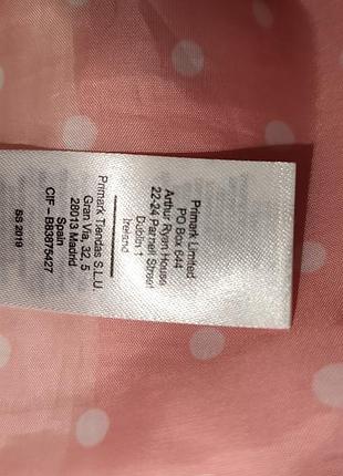 Дощовик для дівчинки primark рожевий 8