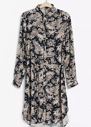 Стильное с пояском платье 👗рубашка пейсли 2