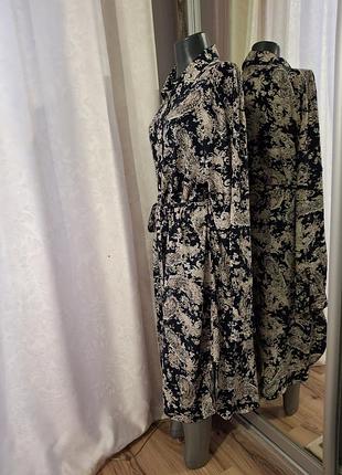 Стильное с пояском платье 👗рубашка пейсли 5