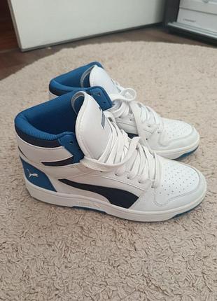 Кросівки puma rebound future nextgen білі з синім 2