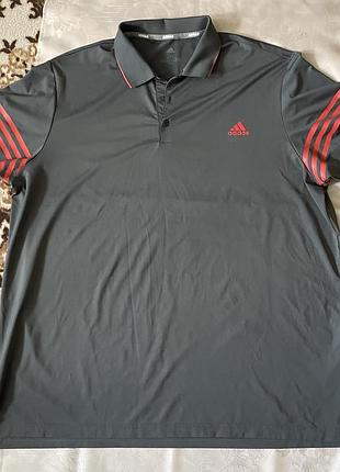 Чоловіча сіра футболка-поло adidas, 44/2xl/52