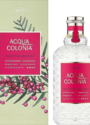 Одеколон уеісекс maurer & wirtz 4711 acqua colonia pink pepper & grapefruit 170 мл