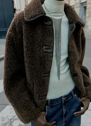 Куртка дублянка двостороння zara 2