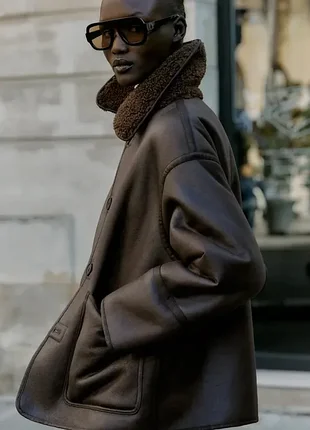 Куртка дублянка двостороння zara 4