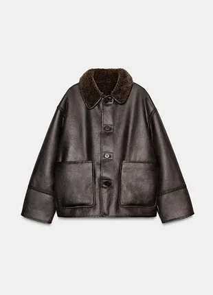 Куртка дублянка двостороння zara 5