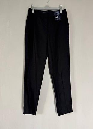Новые льняные брюки marks &amp; spencer m&amp;ssk 8 / s (пояс 36 см) черные зауженные tapered leg