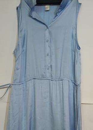 Воздушное светло-голубое платье h&amp;m