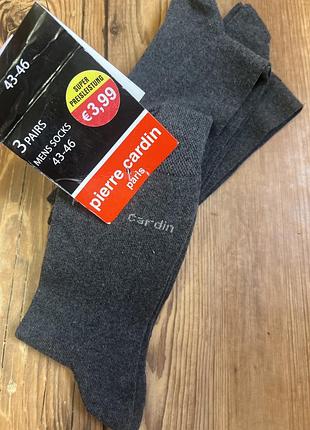 Носки мужские серые р 43-46 pierre cardin 3 пары