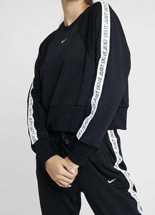 Світшот вкорочений nike з лампасами just do it