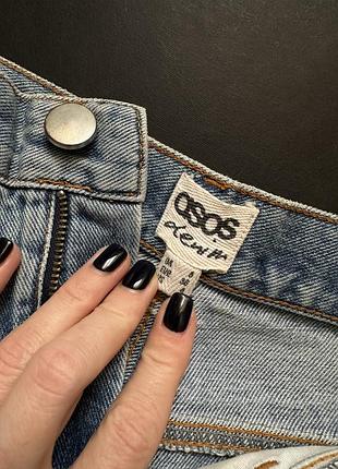 Жіночі джинсові шорти asos блакитні розмір xs/s