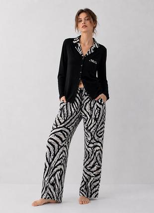 Вискозный комплект для дома рубашка брюки, olivera,р.s,m,l,xl,производитель туречи