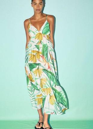 Платье сарафан вискоза макси от h&amp;m