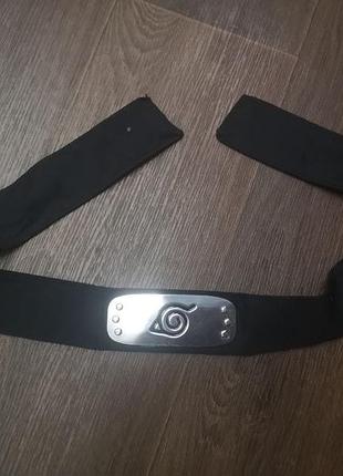 Карнавал маскарад повязка коноха символ бандана шиноби наруто скрытого листа naruto аниме косплей хеловин хелоуин геловин