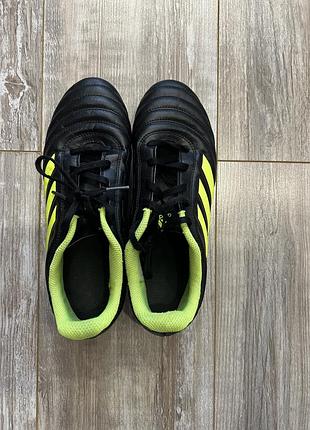 Бутси чоловічі adidas copa чорні з салатовим