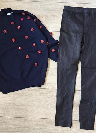 Лосины под кожу + сверт от zara 2