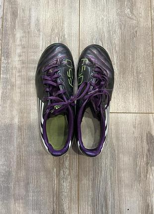 Бутси чоловічі adidas f50 чорні з фіолетовим