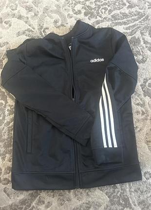 Кофта жіноча  adidas чорна на змійці