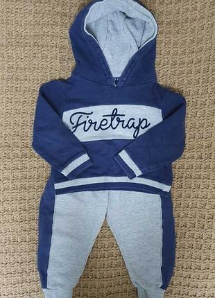 Спортивний костюм для хлопчика firetrap синій, сірий 98-104