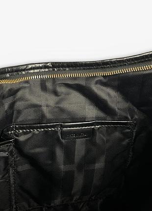 Сумка burberry black quilted hobo bag 7