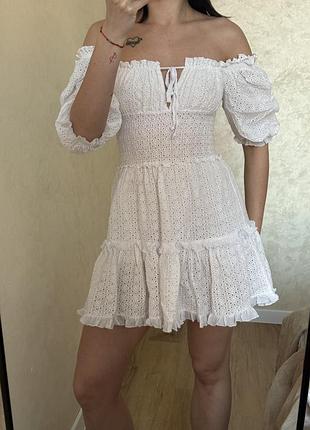 Платье летнее белое
