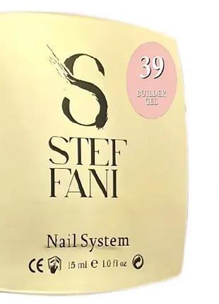 Гель для нарощування builder gel no 39 steffani, 15 мл