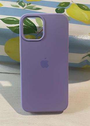 Чохол iphone 12 pro max silicone case фіолетовий