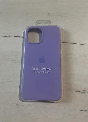 Чохол iphone 12 pro max silicone case фіолетовий 3