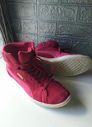 Женские высокие кроссовки puma. 4