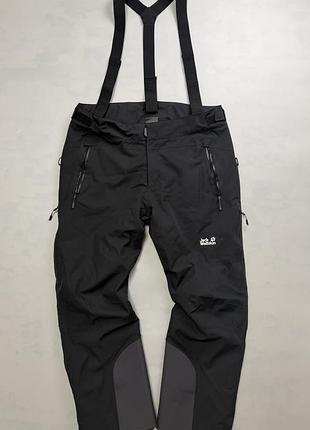 Лижні комбінезони чоловічі jack wolfskin flowline pro 2l ins pants чорні розмір xl