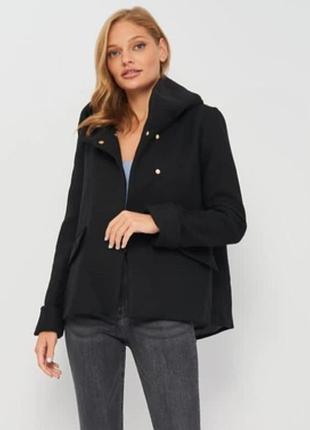 Кроп пальто женское zara