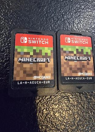 Картриджи, 2 шт, minecraft для nintendo switch