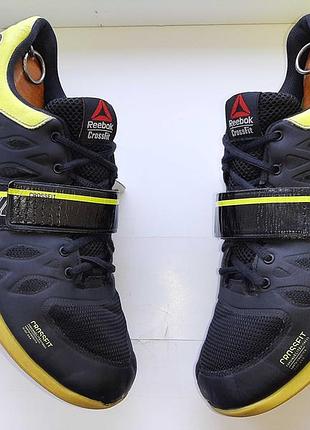 Кросівки чоловічі reebok чорно-жовті, розмір 44 (28 см)
