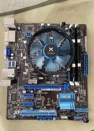 Збірка на asus p8h61-m le/usb3 + intel core i3-2100 + kingston ddr3 1333 4gb