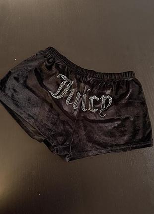 Шорти жіночі juicy couture чорні велюрові