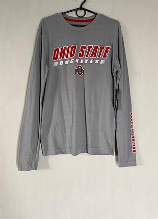 Новий чоловічий лонгслів colosseum ohio state buckeyes size s / m сірий офіційний ncaa