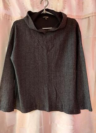 Стильная теплая кофта / худи с капюшоном massimo dutti (размер l)