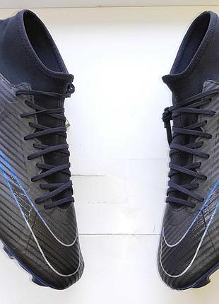 Бутси чоловічі nike чорні, сині 45 розмір