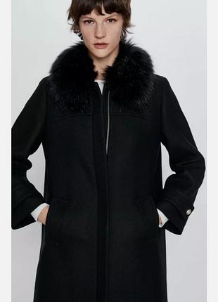 Пальто из шерсти manteco/пальто от zara