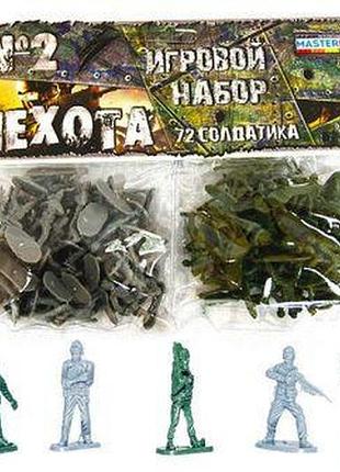 Игровой военный набор "защитник" (комплект пластиковых фигурок)