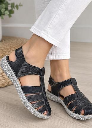 Кожаные босоножки loretta 👡40-25,5см!