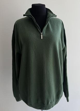Светр чоловічий royal spencer хакі кашемір, шовк, мериносова вовна xxl