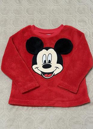 Піжама тепла primark mickey mouse червона 2